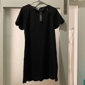 Black scalloped dress